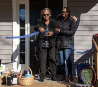 Ms. Russ Cuts the Ribbon
