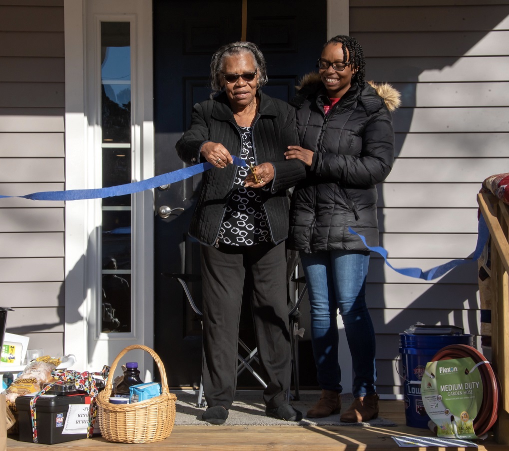 Ms. Russ Cuts the Ribbon