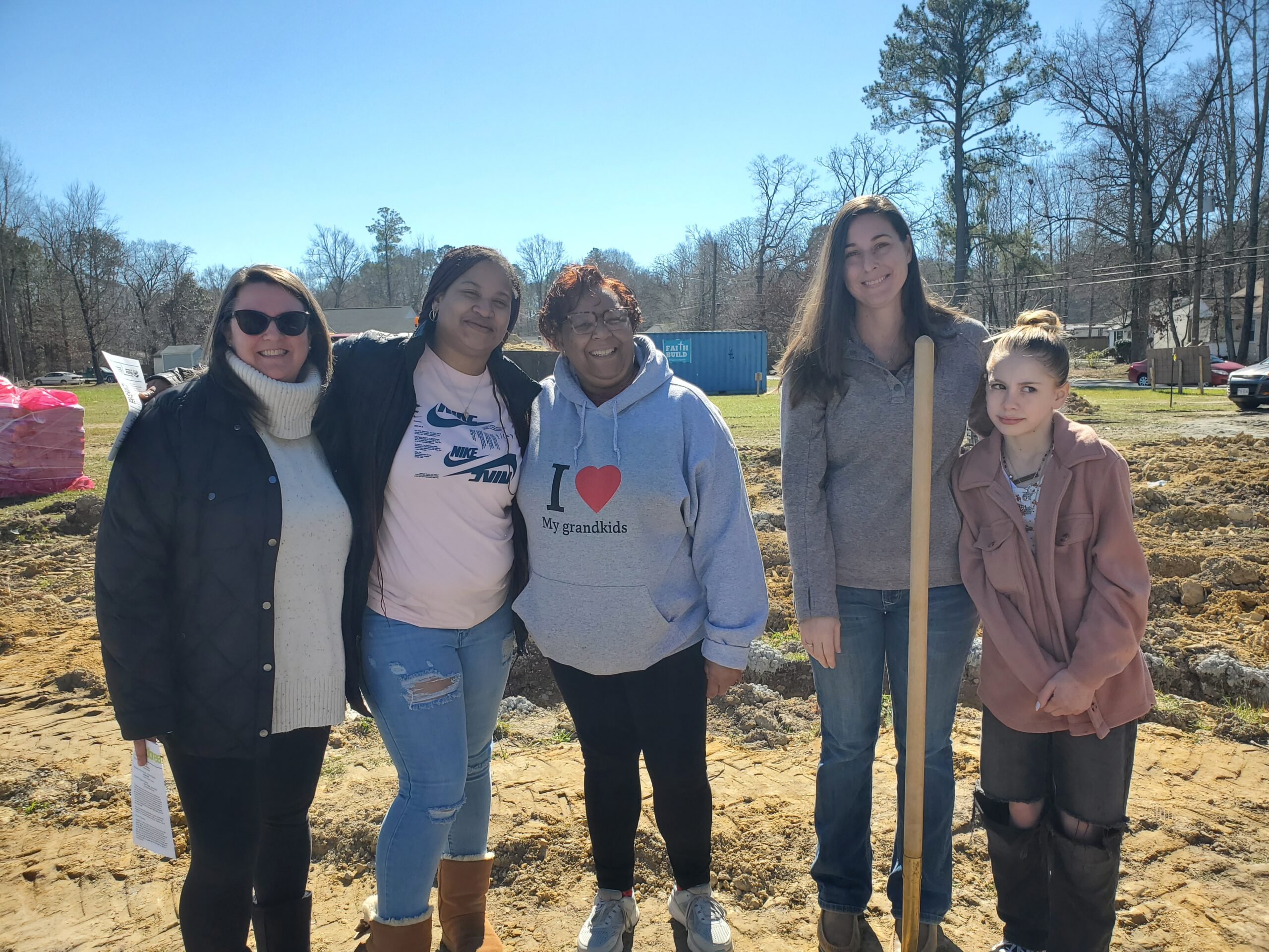 Board Members with Habitat Families